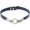 Dark blue, variant on Punk Dragon Choker PU Leather Collar Gothic Metal Ring Necklace Adjustable Size Neck Accessories