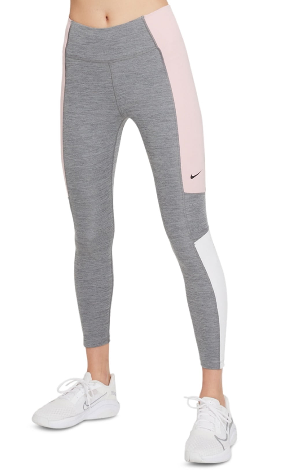 Nike Women's Color Block Mid Rise 7/8 Tights Gray Size 3X