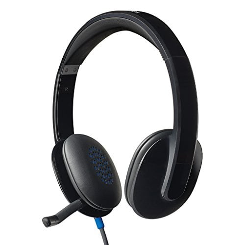 Logitech headset For PC H540r stereo USB connection Noise canceling