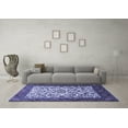 thumbnail image 3 of Ahgly Company Indoor Round Persian Blue Traditional Area Rugs, 7' Round, 3 of 4
