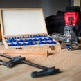 Renekton 15-Piece Tungsten Carbide Router Bits Set With Case - 1/4" Shank For Woodworking