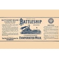 thumbnail image 1 of Battleship Brand Unsweetened Evaporated Milk-Fine Art Canvas Print (20" x 30"), 1 of 1