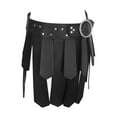 thumbnail image 3 of Falda con borlas romanas, disfraz de soldado romano, disfraces de cosplay para hombres y adultos, ajustable Negro, 3 of 9