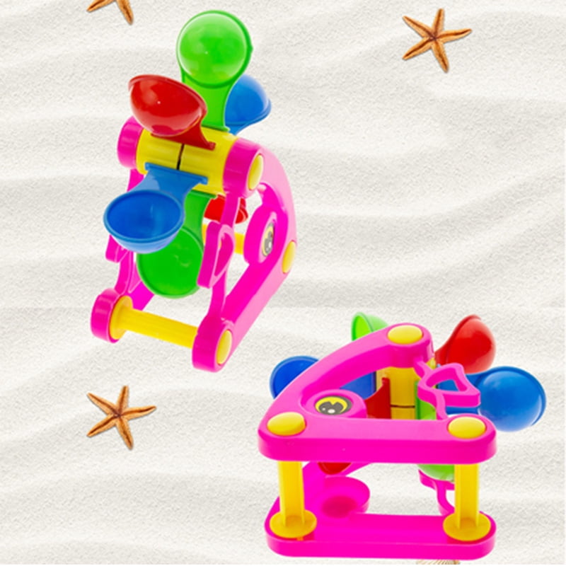 Windmill Waterwheel Play Sand Water Toys Kids Bath Swimming Beach Toy YJ 