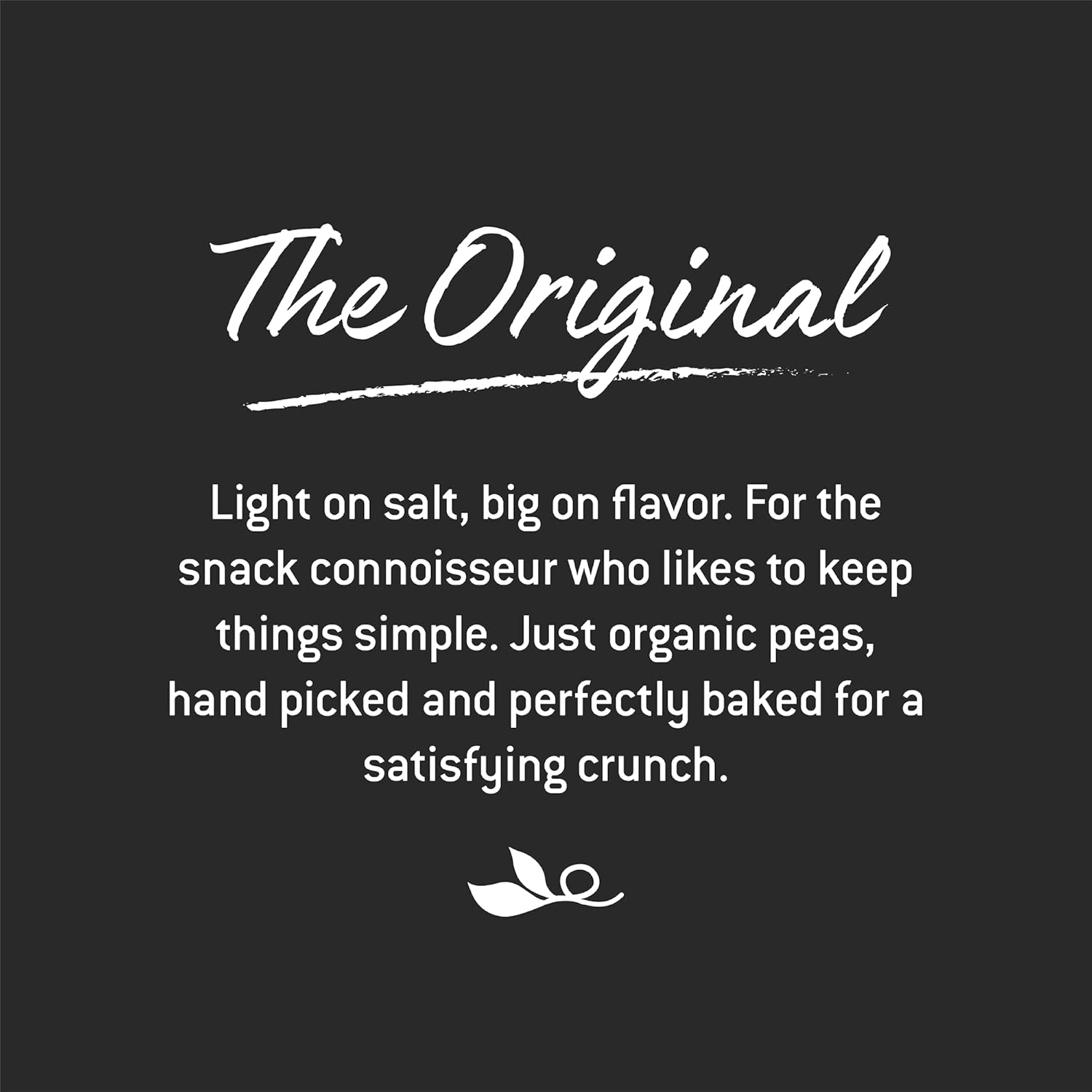 Harvest Snaps  - Organic Seas Salt - Snack Crisps 12-Pack (12 x 3.0 oz Bags)