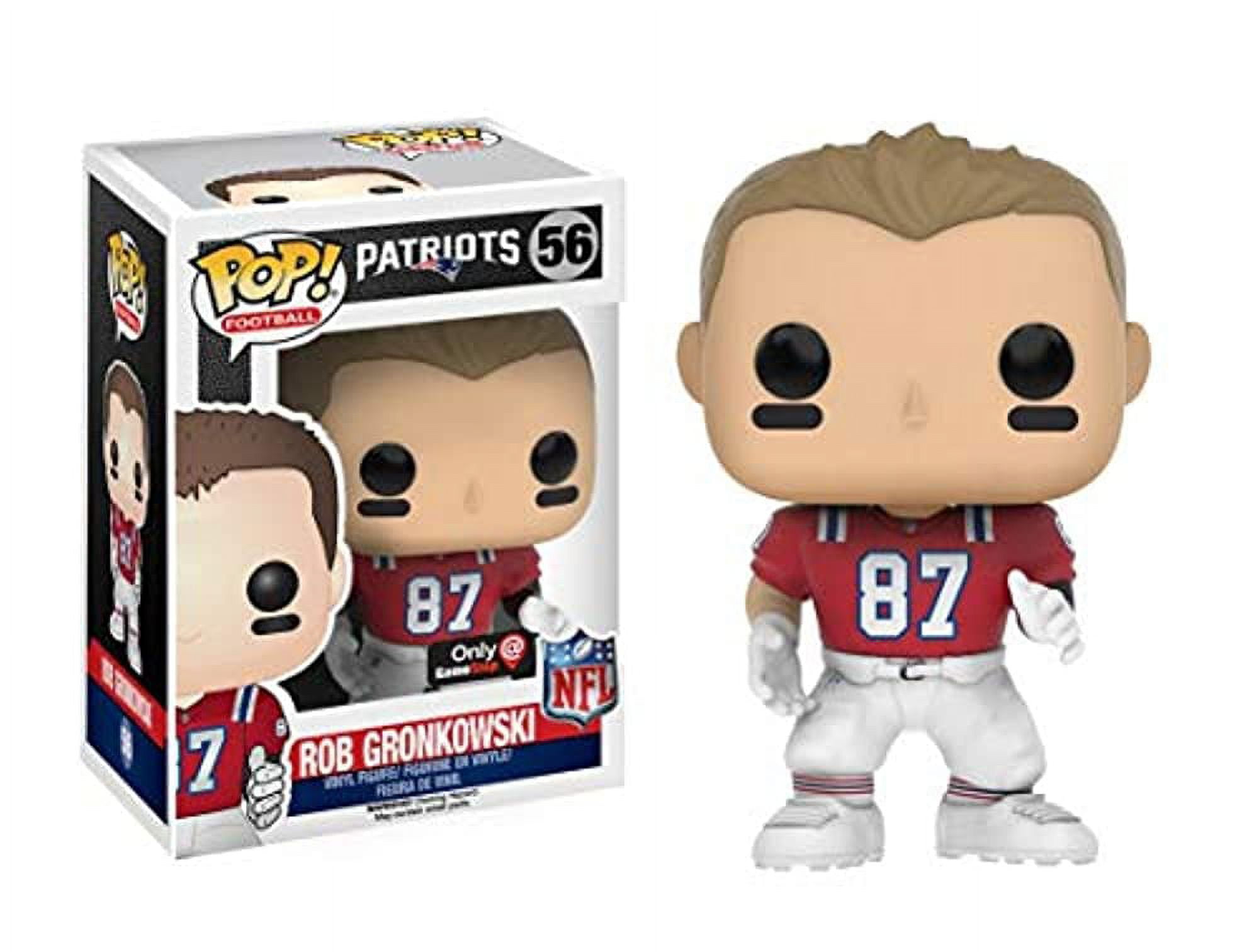 Rob Gronkowski Action Figure Red Jersey, White Pants NFL 