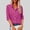 Hot Pink#01, variant on Women's Cotton Linen Shirts Oversized Lapel Button Down Long Sleeve Blouses Summer Casual Solid Plus Size Turndown Collared Loose Lightweight Breathable Comfy T Shirt Tops