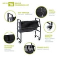 thumbnail image 2 of Pearington-PEAR-91361,16 Device Mobile Open Charging Cart for iPads,Chromebooks & Laptop Computers,Compatible with Any Screen Size,Easy Access Slots,Removable Dividers,Small Footprint,Surge Protection, 2 of 4