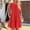 Red, variant on Babysbule Women's Dress Women's Fashion Holiday Summer Solid Color Round Neck Short Sleeve Party Beach Loose Dress
