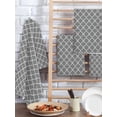 thumbnail image 2 of Modern Geometric Grey Kitchen Dish Towels for Drying Dishes Set of 3, Abstract Classic Moroccan Minimalist Waffle Weave Microfiber Hand Tea Bathroom Towels Quick Dry & Absorbent Towel 15.7x23.6, 2 of 7