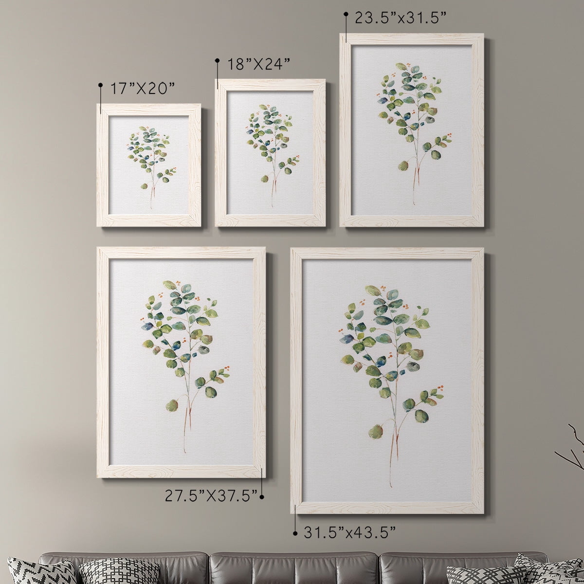 Eucalyptus I - Premium Framed Canvas 2 Piece Set - Ready to Hang