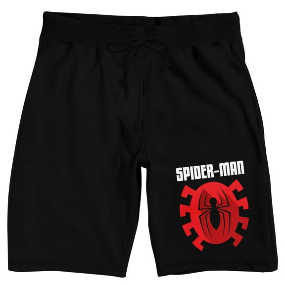 Spider-Man Classic Icon Men's Black Sleep Pajama Shorts-3XL