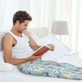 thumbnail image 6 of Picia Colorful Butterfly Mens Soft Woven Cotton Elastic Waistband Sleep Pajama Pant Lounge Sleep Pant With Pockets And Drawstring-X-Large, 6 of 9