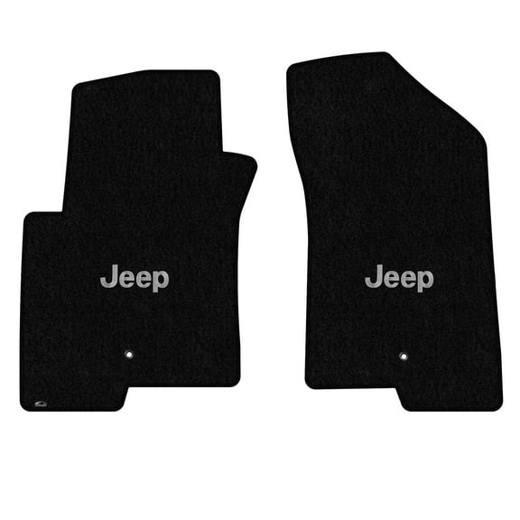 Lloyd Mats Custom Fit Floor Mats for Jeep Compass 2011.5-2016 LogoMat 2Pc Set Black