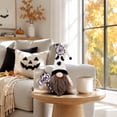 thumbnail image 5 of erdimoy Halloween Ghost Boo Faceless Gnome Plush Figurines, White Ghost Spider Web Pumpkin Tomte Gnomes Tabletop Ornaments, Spooky Fall Tiered Tray Decor for Halloween Party Mantel Shelf Decorations, 5 of 6