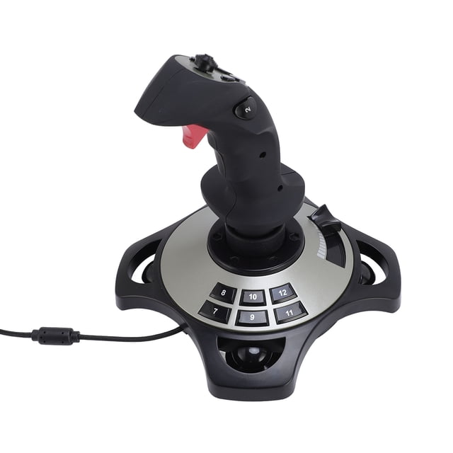 Flight Stick, Flight Simulator Joystick Controller 12 Programmable Buttons for 7 8 10 11