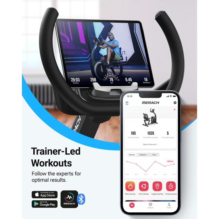 MERACH Exercise Bike, Recumbent Bike for Seniors and Adults