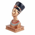 thumbnail image 2 of Estatua decorativa egipcia en miniatura, figura de Cleopatra de resina vintage, 2 of 7