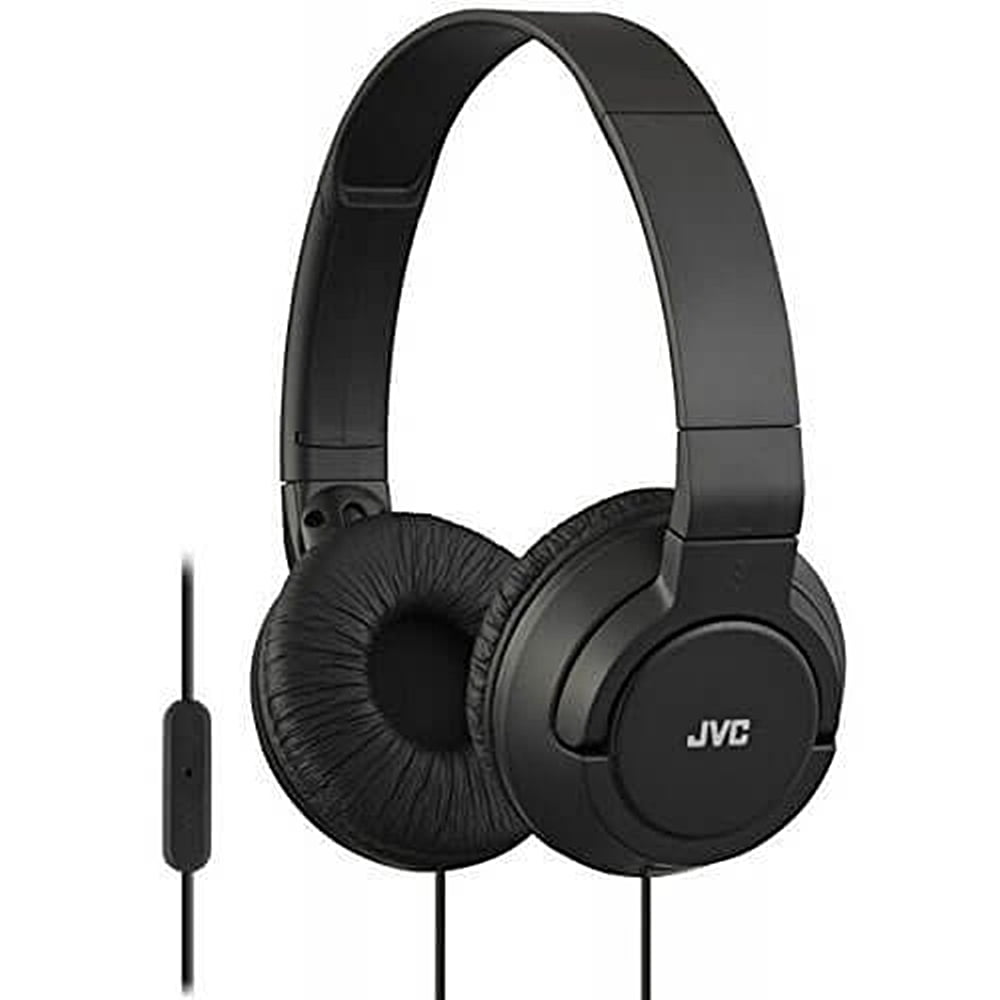 JVC Lightweight Foldable OnEar Headphones with BuiltIn Microphone and