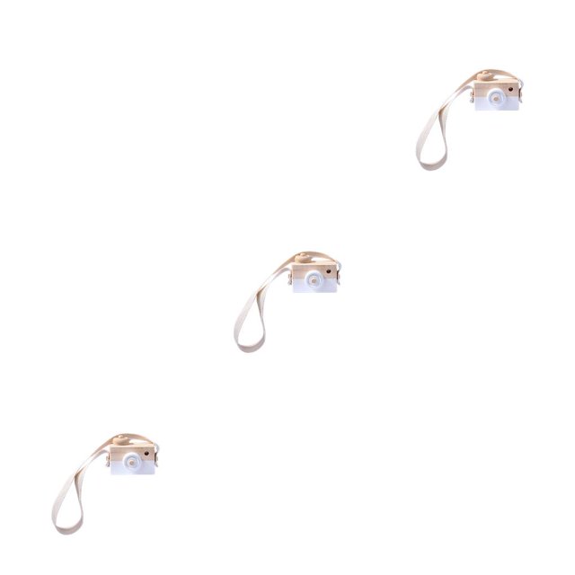 Tholdsy Niños cámara de sala de juegos decoración fotografía accesorio juguete portátil DIY regalos niños pequeños regalo colgante con Blanco 3piezas Tholdsy CBP183135
