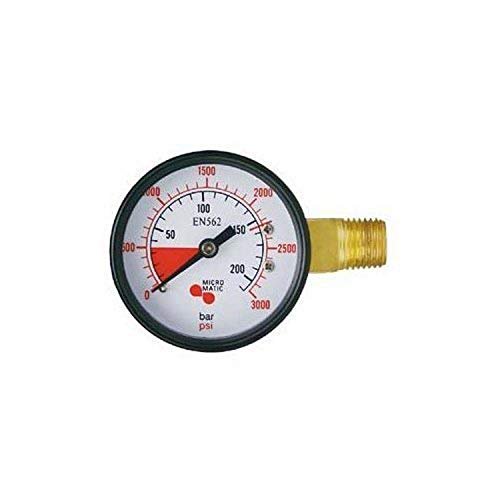 Learn To Brew Manomètre de Remplacement Haute Pression, Filetage Main Gauche