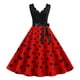 thumbnail image 1 of Vestido Midi ajustado de cintura alta para mujer, vestido sin mangas, línea A, dobladillo suelto, Retro, 50s, 60s, dama, fiesta de graduación, 1 of 7