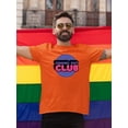 thumbnail image 2 of Coming Out Club Bubblegum Text T-Shirt Men -Smartprints Designs, Male Large, 2 of 4