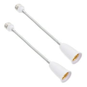 Oahisha E27 Bulb Extensions,2pcs Flexible E27 to E27 Light Bulb Socket Extender Light Converters Extensions