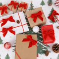 thumbnail image 7 of Lssam Velvet Christmas Bows for Gift Wrapping, Pre-Tied Elastic Loops for Holiday Decor, 8 Inch Red Bows for Party Favors & Gift Boxes, Pack of 1, 7 of 7