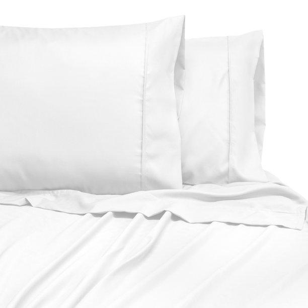 SensorPEDIC Microfiber White Sheet Set - California King - Walmart.com ...