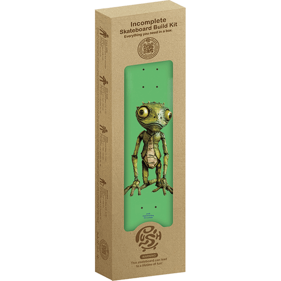 Push Lizard Guy Fp Complete Skateboard 7.5 Green