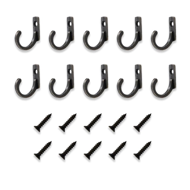 Cateissary Ganchos colgantes Tornillos de puerta montados en la pared Colgadores de ropa Toallas Kit multifuncional Accesorio para el hogar Sala Almacenamiento y organización del hogar color bronce
