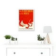 thumbnail image 2 of Book Cover Catcher In The Rye Salinger Classic Novel A4 Artwork Framed Wall Art Print, 2 of 4