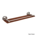 thumbnail image 3 of Prestige Regal Collection Solid IPE Ironwood Shelf with Gallery Rail - Polished Nickel / 22 Inch, 3 of 5