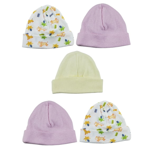 Bambini Girls Baby Cap (Pack of 5)