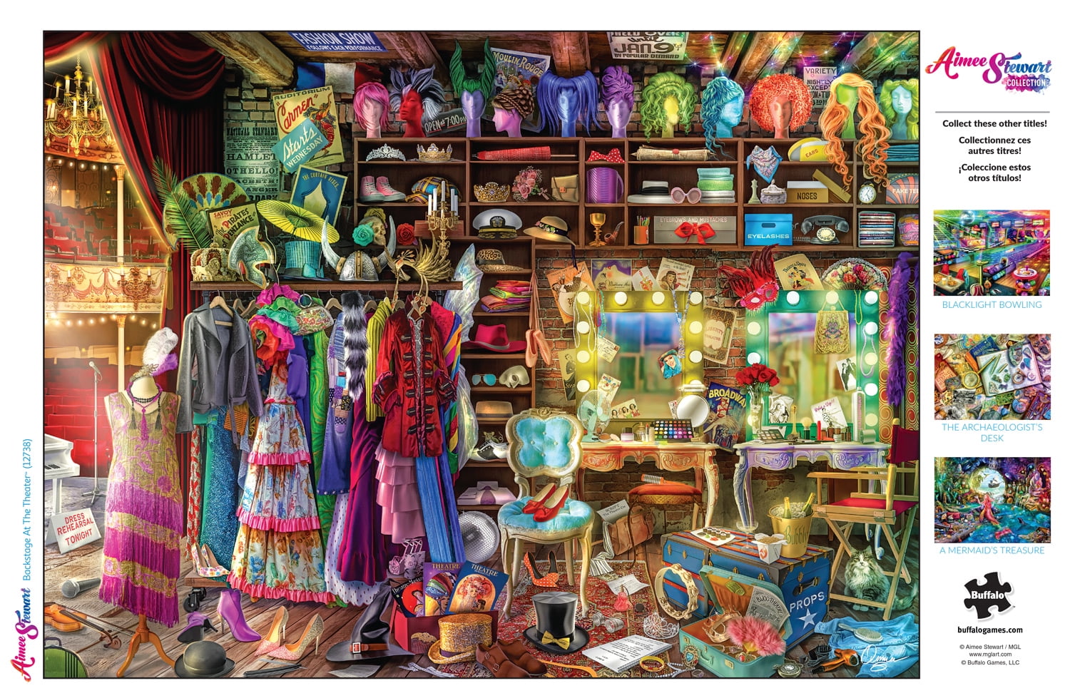 Buffalo Games 1000-Piece Aimee Stewart Backstage at the Theater Jigsaw Puzzle