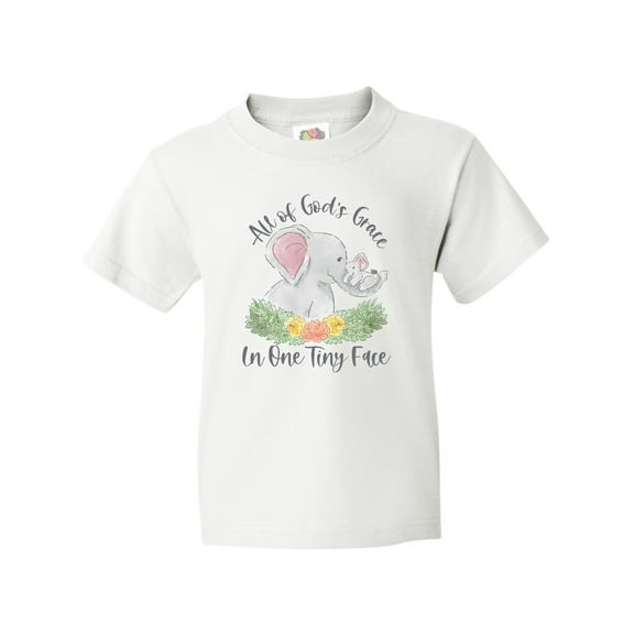 Inktastic All Of God's Grace In One Tiny Face Youth T-Shirt
