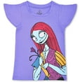 thumbnail image 5 of Nightmare Before Christmas Jack Skellington and Sally Girls 3 Pack Character Short Sleeve Tees, Toddler, 5 of 7