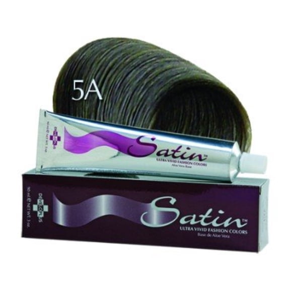 Developlus Satin Color #5A Light Ash Chestnut 3 Ounce (88ml) (3 Pack)