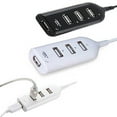 thumbnail image 4 of Flmtop 1PC Mini USB2.0 Hub 7-Port USB Hub Extension with On/Off Switch Support Hot Swap Splitter Adapter for PC Laptop Computer Easy to Use USB Hub Splitter for Home Office, White, 7 Ports, 4 of 7