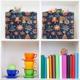 thumbnail image 6 of Yayeee Canvas Storage Basket with Handles for Shelves Fabric Bins Closet Organizer, Christmas Splendor, 6 of 8
