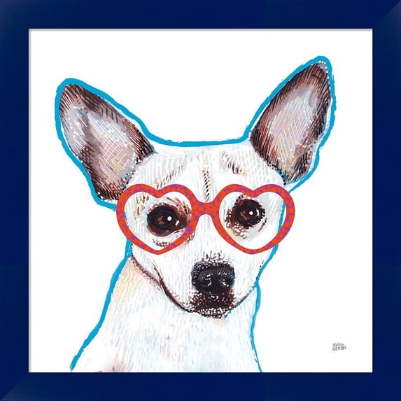 Great Art Now Bespectacled Pet I by Melissa Averinos, Framed Wall Art, 14W x 14H