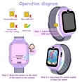 thumbnail image 4 of PTHTECHUS 1.54" Smart Watch for Boys Girls Smartwatch for Kids with Dual Camera Games Video MP3 Children Touch Screen Purple, 4 of 10