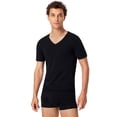thumbnail image 2 of Pack de 2 Camisetas para Hombre SCHIESSER - Serie "95/5", Cuello en V, S-4XL Negro 2XL (2X-Large), 2 of 3