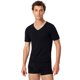 thumbnail image 2 of Pack de 2 Camisetas para Hombre SCHIESSER - Serie "95/5", Cuello en V, S-4XL Negro L (Large), 2 of 3