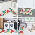 thumbnail image 5 of Pioneer Flower Floral Print Pattern Kitchen Rugs Sets Of 2, Anti Fatigue Non Slip Washable Floor Mats for Kitchen Sink Laundry, 17X30 Inch + 17X47 Inch, 5 of 6