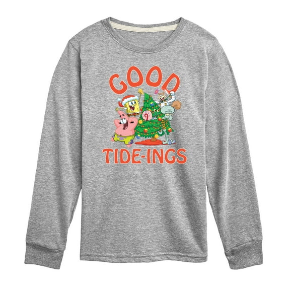 SpongeBob SquarePants - Good Tide - Toddler And Youth Long Sleeve Graphic T-Shirt