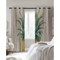 thumbnail image 4 of Vintage Pineapple Blackout Curtains for Bedroom Living Room Darkening Curtains 63 Inches Long Summer Botanical Watercolor Wooden Window Curtain 2 Panels Set Window Treatment Grommet Drapes 52"x63", 4 of 9