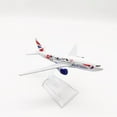 thumbnail image 6 of Aviation Aircraft Model Toys 1/400 Scale 15cm Aircraft British 777 B777 Plum Alloy Plane Model for Aviation Collectors, 6 of 8