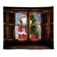 thumbnail image 1 of Tapiz navideño de Papá Noel para pared, 150 x 150 cm, microtela, 1 of 1